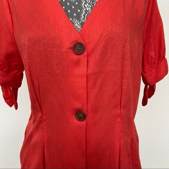 One love clothing - NWT - Coral Button down blouse - Picture 3 of 8